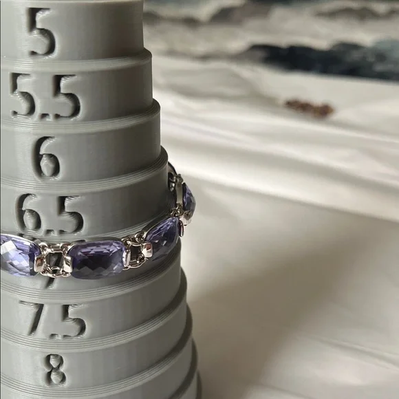 Swarovski Purple Crystal Bracelet Size 6.5 - Picture 6 of 11